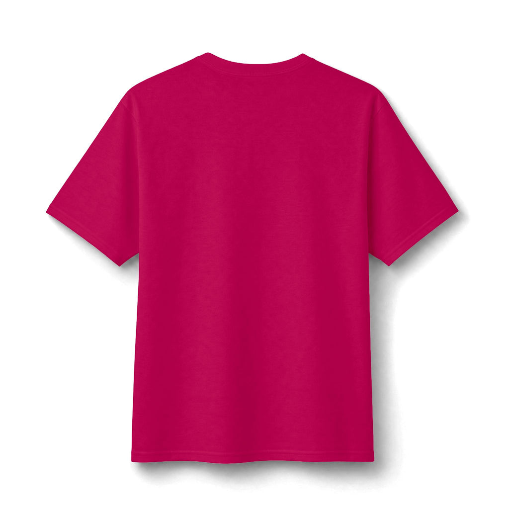 Vif Minimalist Tee — Small Chest Script on Orange Cotton-Poly T-Shirt