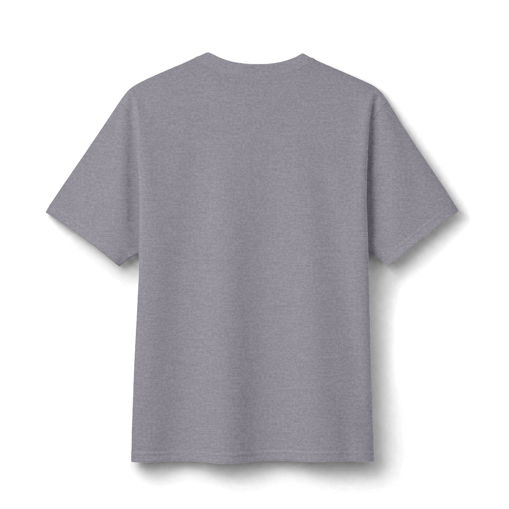 Vif Minimalist Tee — Small Chest Script on Orange Cotton-Poly T-Shirt