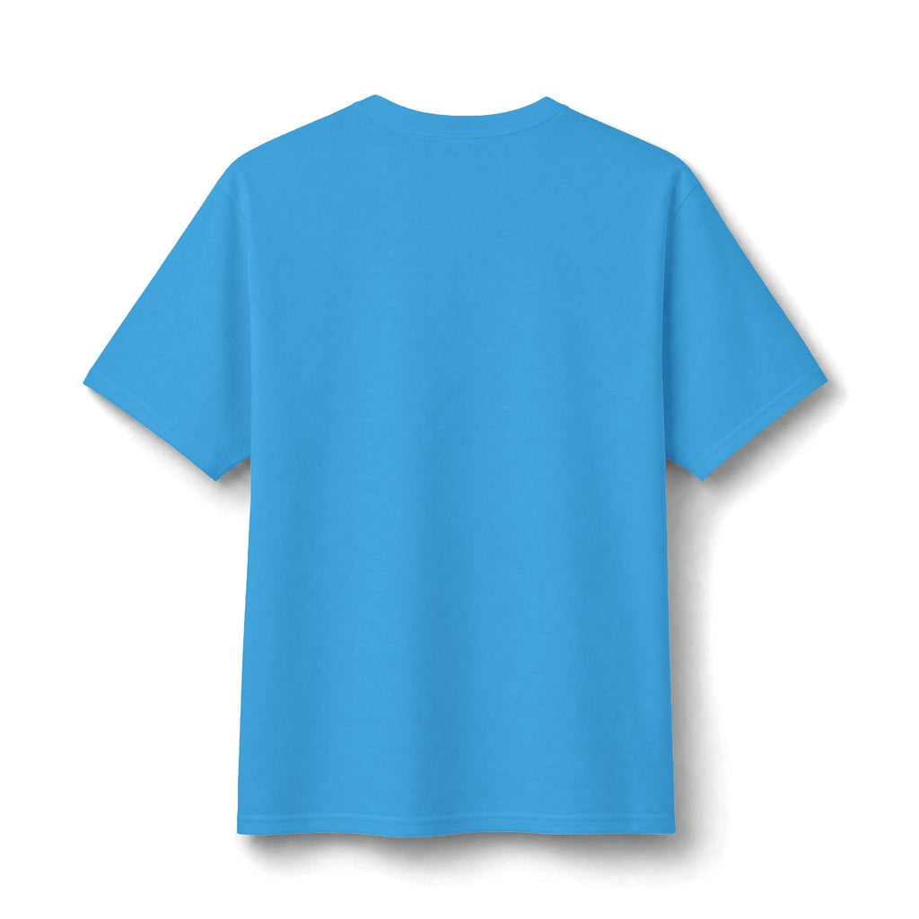 Vif Minimalist Tee — Small Chest Script on Orange Cotton-Poly T-Shirt