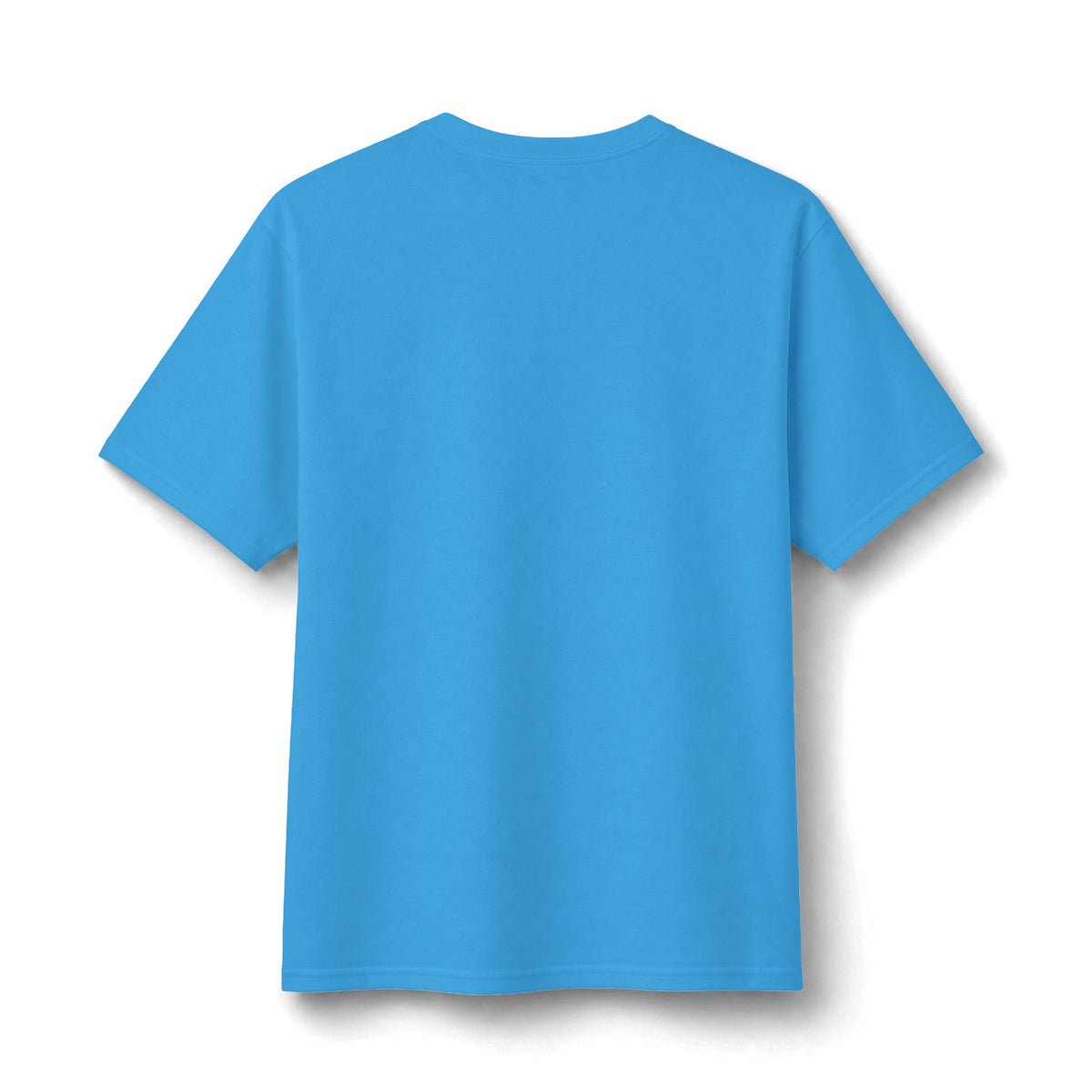 Vif Minimalist Tee — Small Chest Script on Orange Cotton-Poly T-Shirt