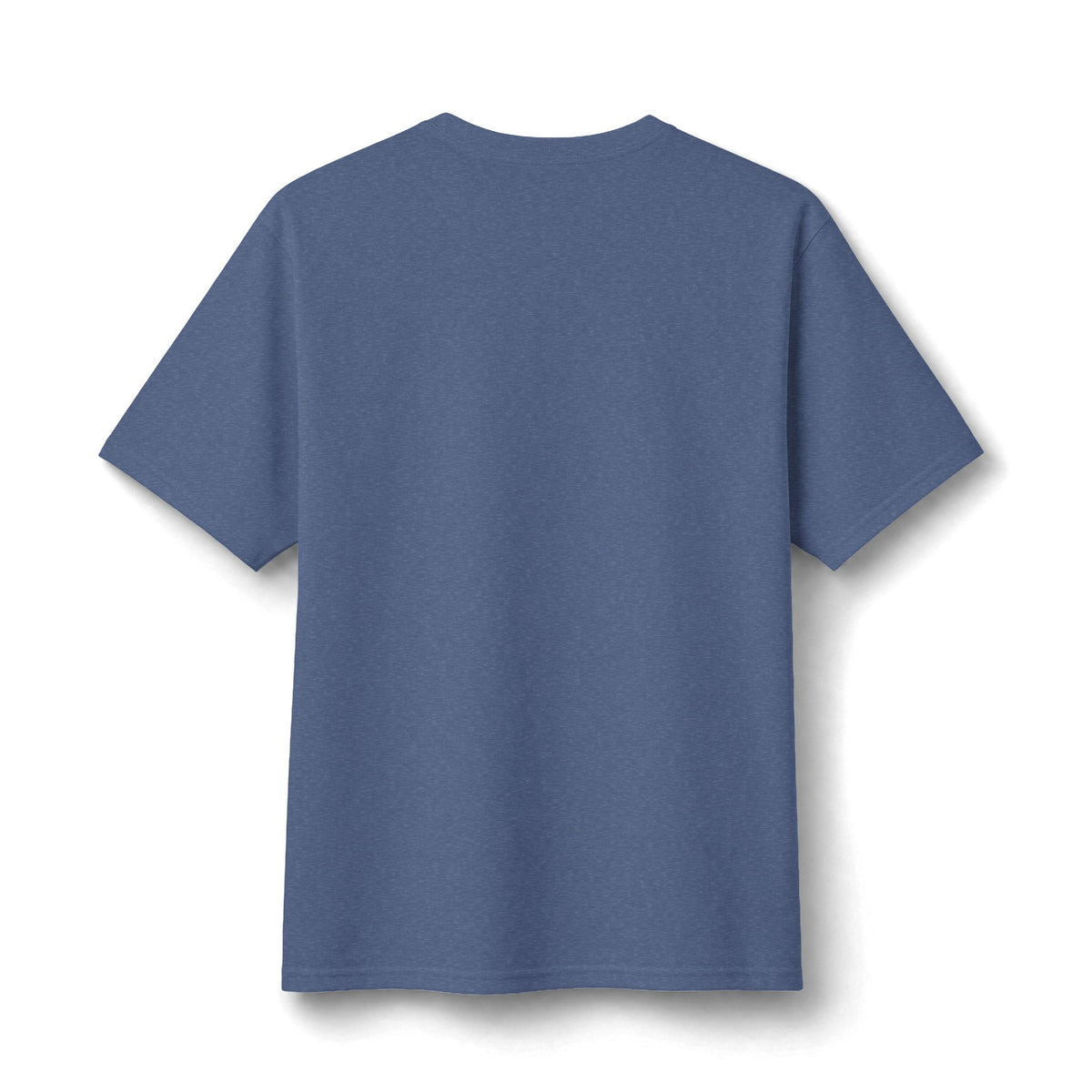 Vif Minimalist Tee — Small Chest Script on Orange Cotton-Poly T-Shirt